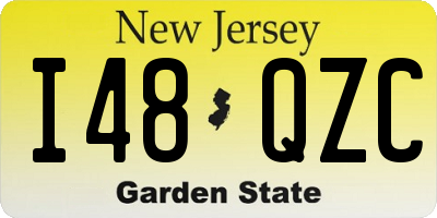 NJ license plate I48QZC