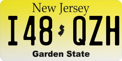NJ license plate I48QZH