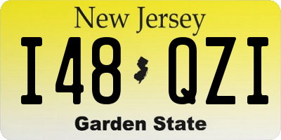 NJ license plate I48QZI