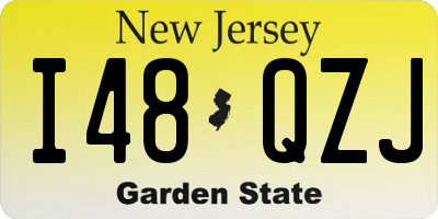 NJ license plate I48QZJ