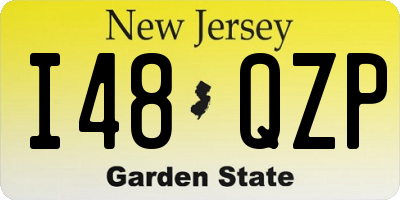 NJ license plate I48QZP
