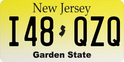 NJ license plate I48QZQ
