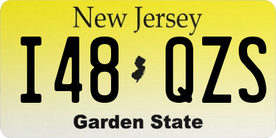 NJ license plate I48QZS