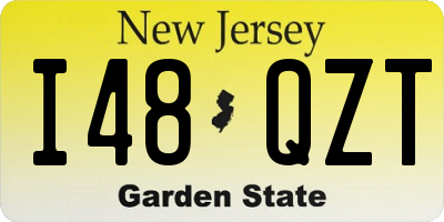 NJ license plate I48QZT