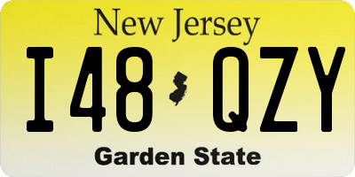 NJ license plate I48QZY