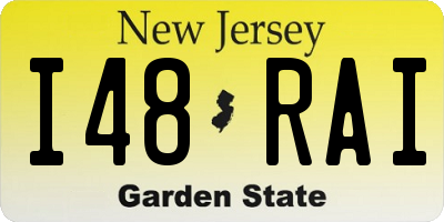 NJ license plate I48RAI