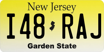 NJ license plate I48RAJ