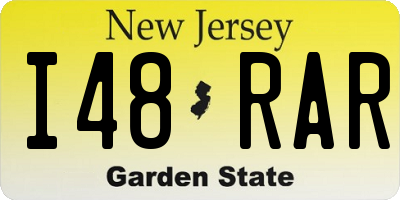 NJ license plate I48RAR