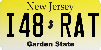 NJ license plate I48RAT