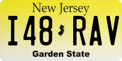 NJ license plate I48RAV