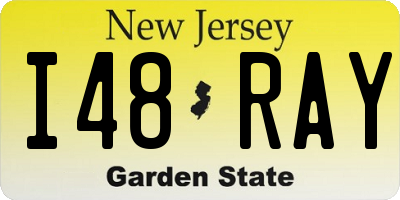 NJ license plate I48RAY
