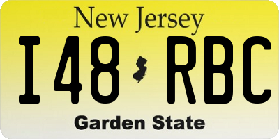 NJ license plate I48RBC
