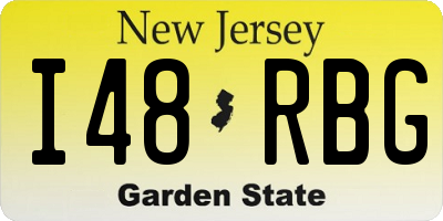 NJ license plate I48RBG