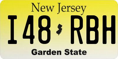 NJ license plate I48RBH
