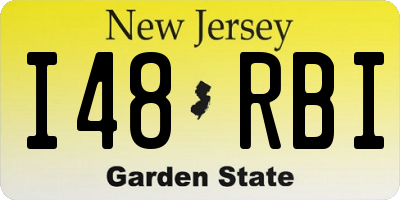 NJ license plate I48RBI