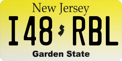 NJ license plate I48RBL