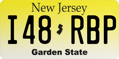 NJ license plate I48RBP