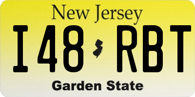 NJ license plate I48RBT