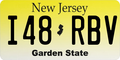 NJ license plate I48RBV