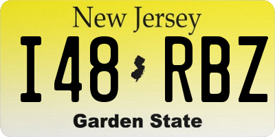 NJ license plate I48RBZ