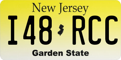 NJ license plate I48RCC