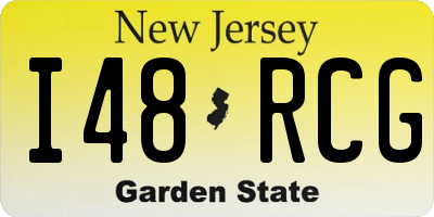 NJ license plate I48RCG