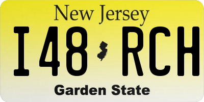 NJ license plate I48RCH
