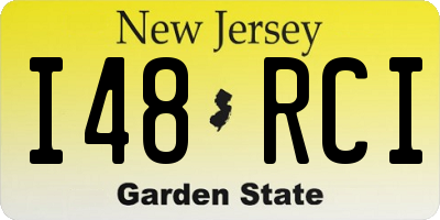 NJ license plate I48RCI