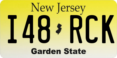 NJ license plate I48RCK