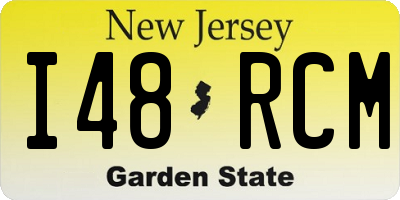 NJ license plate I48RCM