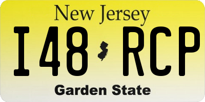NJ license plate I48RCP