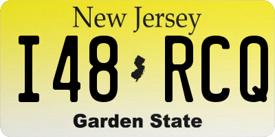NJ license plate I48RCQ