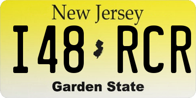NJ license plate I48RCR