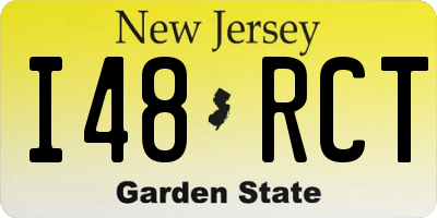 NJ license plate I48RCT