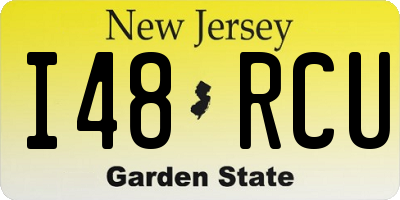 NJ license plate I48RCU
