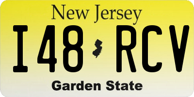 NJ license plate I48RCV