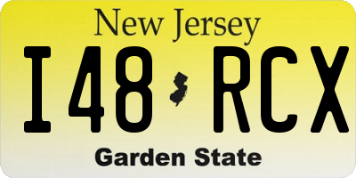 NJ license plate I48RCX