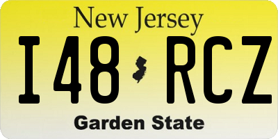 NJ license plate I48RCZ