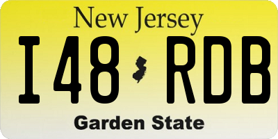 NJ license plate I48RDB