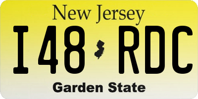 NJ license plate I48RDC