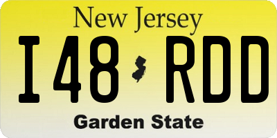 NJ license plate I48RDD