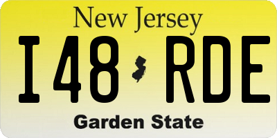 NJ license plate I48RDE