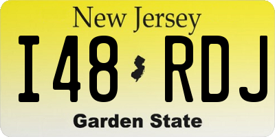 NJ license plate I48RDJ