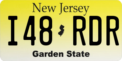 NJ license plate I48RDR
