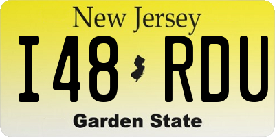 NJ license plate I48RDU