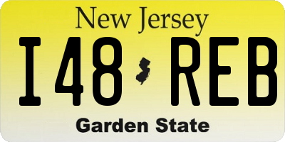 NJ license plate I48REB