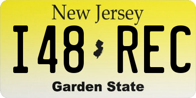 NJ license plate I48REC