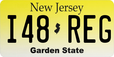 NJ license plate I48REG