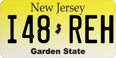 NJ license plate I48REH