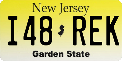 NJ license plate I48REK